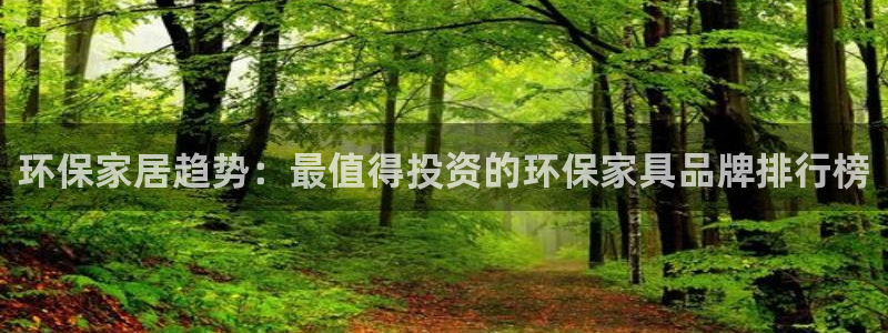 意昂5(KGAME)平台怎么注册：环保家居趋势：最值得投资的