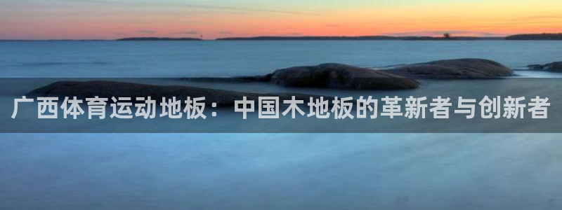 球速体育：广西体育运动地板：中国木地板的革新者与创新者