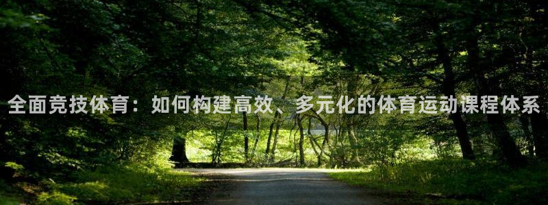 球速体育：全面竞技体育：如何构建高效、多元化的体育运动课程体系