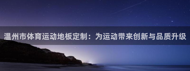 球速体育：温州市体育运动地板定制：为运动带来创新与品质升级